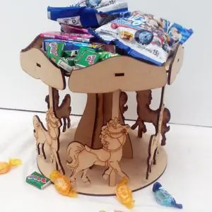 Carrousel Calesita Candy Bar Fibrofacil Golosinera