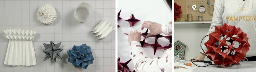 cursos online de manualidades origami lamparas de papel
