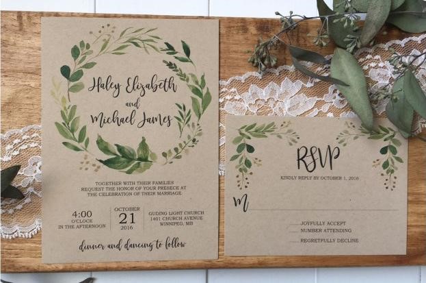 Invitaciones para bodas: cómo hacer tarjetas rústicas
