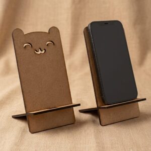 Porta Celular Gatito en Crudo para pintar
